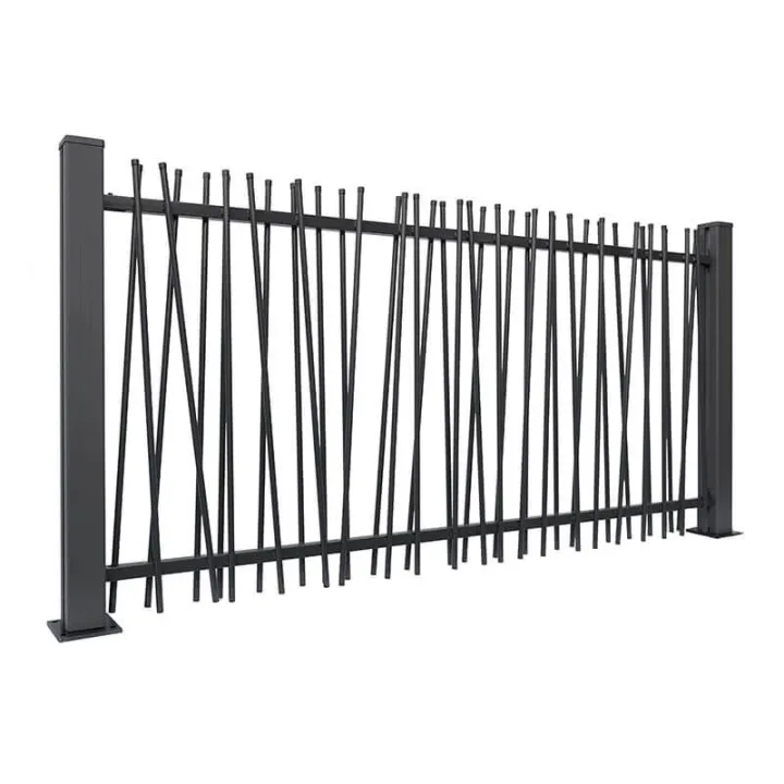 cloture barreaudée grise 1