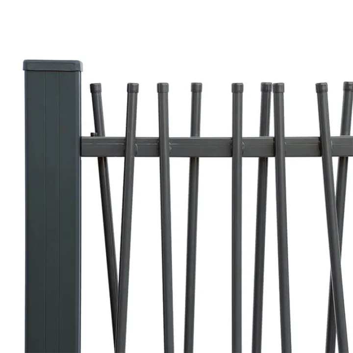 cloture barreaudée grise 3