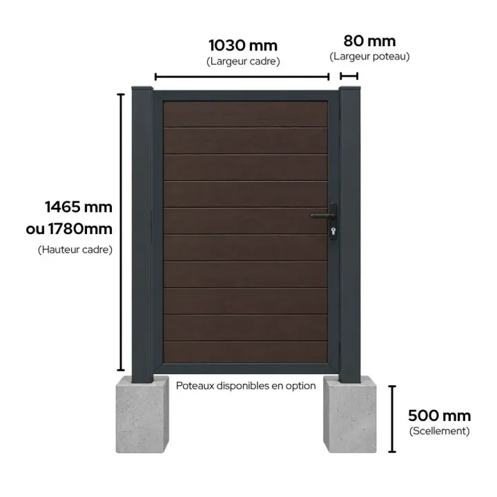 dimensions portillon claustra