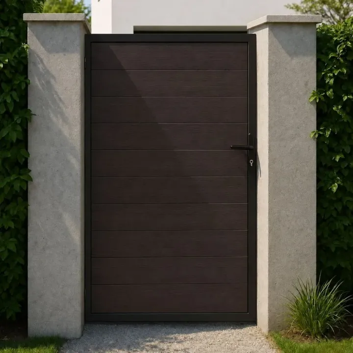 portillon claustra wenge et noir
